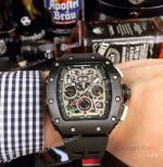 Richard Mille Flyback RM 11-03 Replica Watches All Black